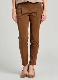 Pantalon slim poches marron WEINBERG femme