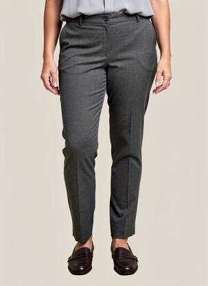 Pantalon slim taille élastique gris WEINBERG femme