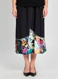 Jupe mi-longue stretch noir PAUPORTÉ femme