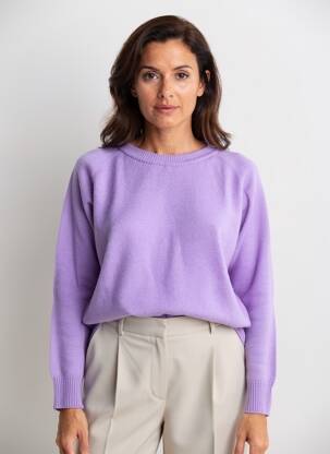Pull stretch manches longues violet HOD femme