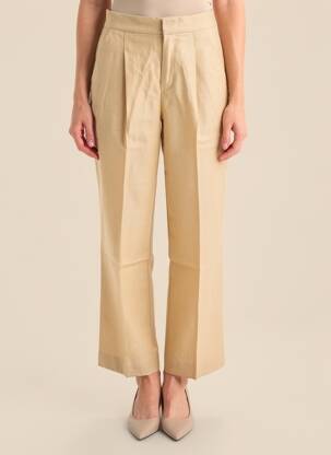 Pantalon chino poches taille haute beige SOEUR femme