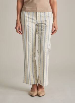 Pantalon chino taille normale taille normale bleu LAURENCE BRAS femme