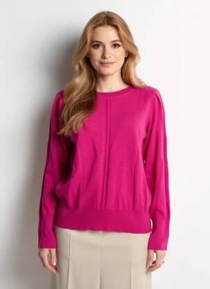 Pull resserrée sur le bas manches longues rose ZAPA femme