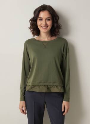 T-shirt manches longues manches longues vert MARC CAIN femme