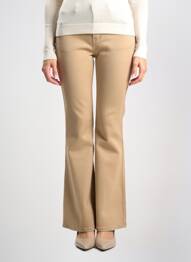 Pantalon flare coupe évasée beige MULTIPLES femme