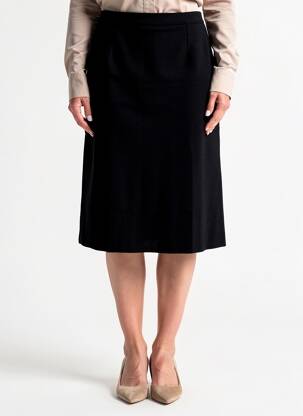 Jupe mi-longue stretch noir MINO MORA femme