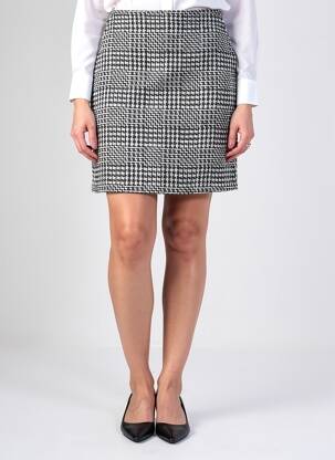 Jupe courte taille à pinces noir STREET ONE femme