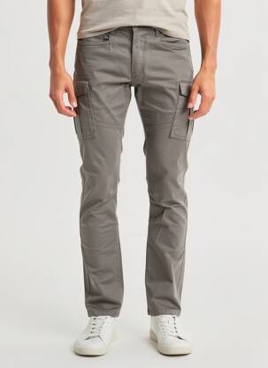 Pantalon cargo stretch taille normale vert IMPAQT homme