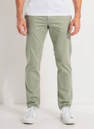 Pantalon chino stretch taille normale vert LA CIBLE ROUGE homme