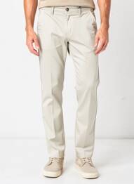 Pantalon chino stretch taille normale beige IMPAQT homme