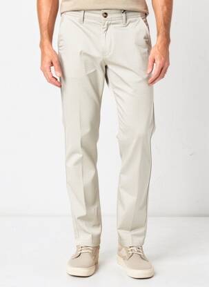 Pantalon chino stretch taille normale beige IMPAQT homme