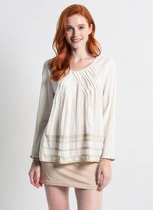 T-shirt manches longues manches longues blanc VILLARET femme