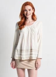T-shirt manches longues manches longues blanc VILLARET femme