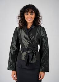 Veste casual coupe cintrée noir SARAH PACINI femme