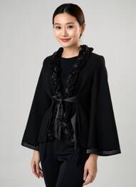 Veste casual coupe cintrée noir BETTY BOOM femme