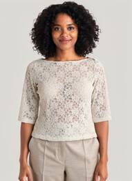 Top manches courtes manches courtes beige ANNE FONTAINE femme