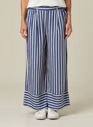 Pantalon large poches taille normale bleu GALERIE LAFAYETTE femme