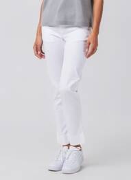 Pantalon slim taille élastique taille normale blanc MYRINE femme