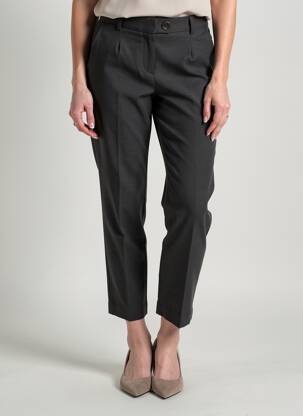 Pantalon 7/8 taille haute taille haute gris MAISON LAB femme