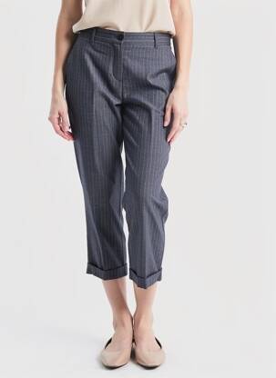 Pantalon 7/8 taille haute taille haute bleu MAISON LAB femme