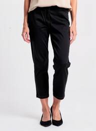 Pantalon 7/8 stretch taille normale noir PAUL BRIAL femme