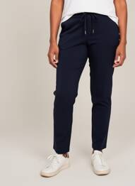 Pantalon slim taille élastique taille normale bleu MALOKA femme