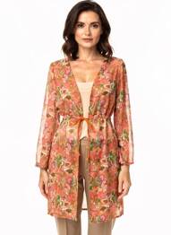 Veste casual coupe cintrée orange PAUL BRIAL femme