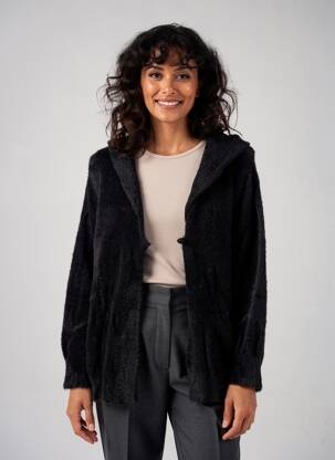 Gilet manches longues coupe cintrée noir LE PETIT BAIGNEUR femme