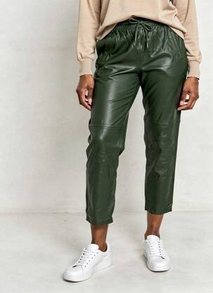 Pantalon 7/8 taille élastique taille normale vert OAKWOOD femme