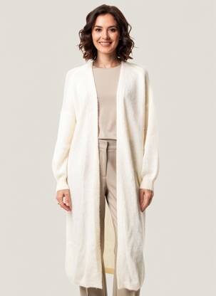Gilet manches longues coupe cintrée beige TWNS THE LABEL femme