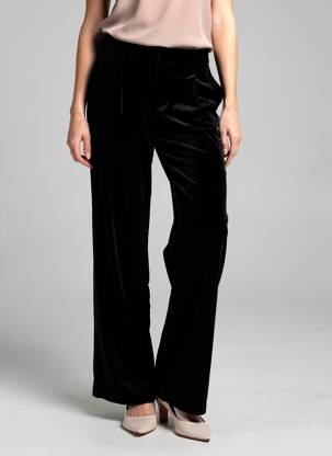 Pantalon droit stretch taille haute noir DROLE DE COPINE femme