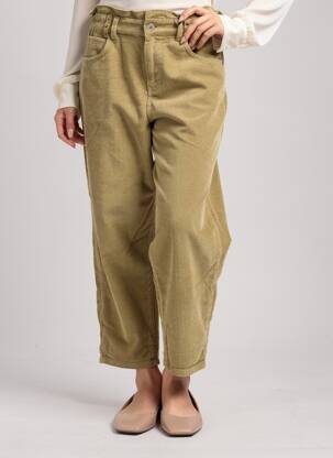 Pantalon droit stretch taille haute beige FREEMAN T.PORTER femme