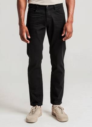 Pantalon droit stretch taille normale noir MUSTANG homme