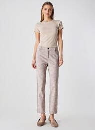 Pantalon slim tissage popeline taille normale gris BARILOCHE femme
