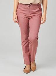 Pantalon slim stretch taille normale violet JULIE GUERLANDE femme