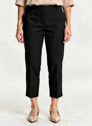 Pantalon 7/8 stretch taille normale noir JULIE GUERLANDE femme
