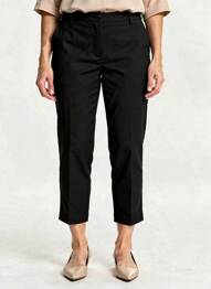 Pantalon 7/8 stretch taille normale noir JULIE GUERLANDE femme