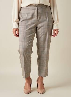 Pantalon 7/8 stretch taille normale beige JULIE GUERLANDE femme