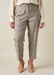 Pantalon 7/8 stretch taille normale beige JULIE GUERLANDE femme