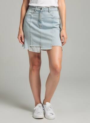 Jupe courte poches bleu SALSA femme