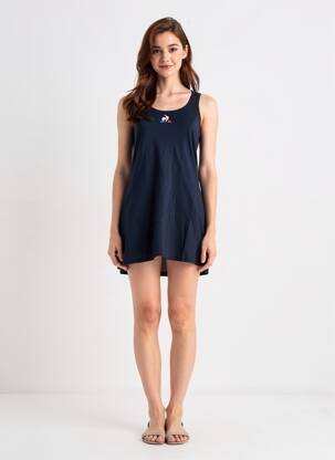 Robe courte sans manche sans manche bleu LE COQ SPORTIF femme