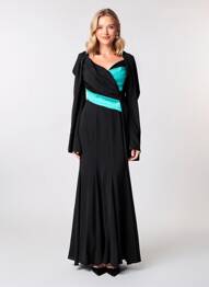 Robe longue sans manche sans manche noir MUSANI MILANO femme