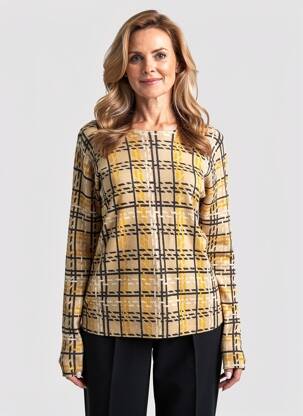 Pull stretch manches longues beige GERRY WEBER femme