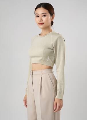 Top manches longues manches longues vert GYMSHARK femme