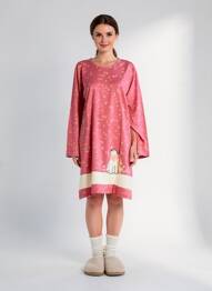 Chemise de nuit manches longues rose ROSE POMME femme