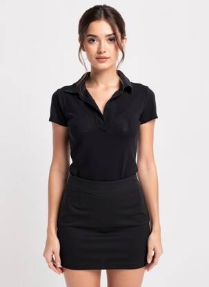 Body stretch manches courtes noir ZARA femme
