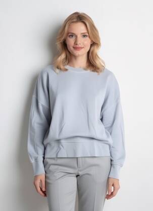 Sweat-shirt coupe over-size manches longues gris RAILS femme