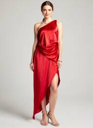 Robe longue sans manche sans manche rouge ASOS femme