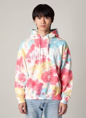 Sweat-shirt à capuche tissage jersey manches longues bleu TOMMY HILFIGER homme