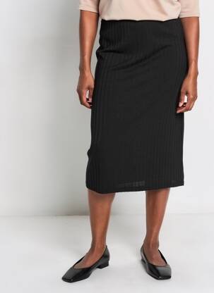 Jupe longue taille élastique noir CREAM femme